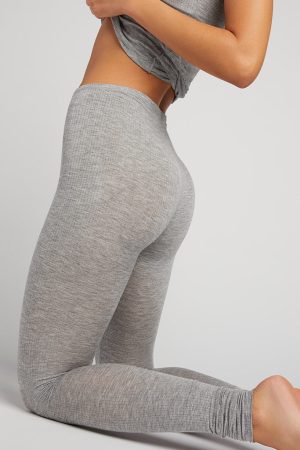 Whipped Long Underwear in Heather Grey